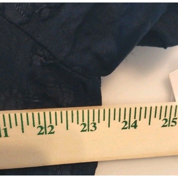 Ophelia Roe Bubble Top Sz XL Navy Blue Floral Feminine Romantic Casual Chic - Picture 3 of 10